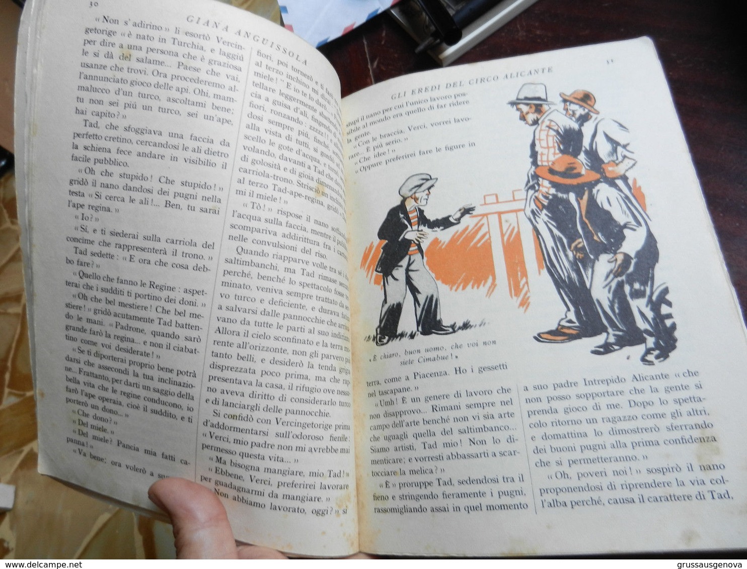 7) GIANA ANGUISSOLA GLI EREDI DEL CIRCO ALICANTE Ed MONDADORI 1933 MANCANTE DEL FRONTESPIZIO E PROBABILMENTE DEI RACCONT - Bambini E Ragazzi