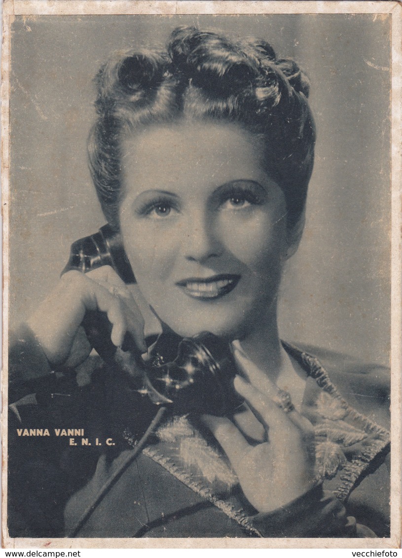 VANNA VANNI - ATTRICE CINEMA VANNA PREGNA - IMMAGINE CARTONATA ANNI 40 - Altri & Non Classificati