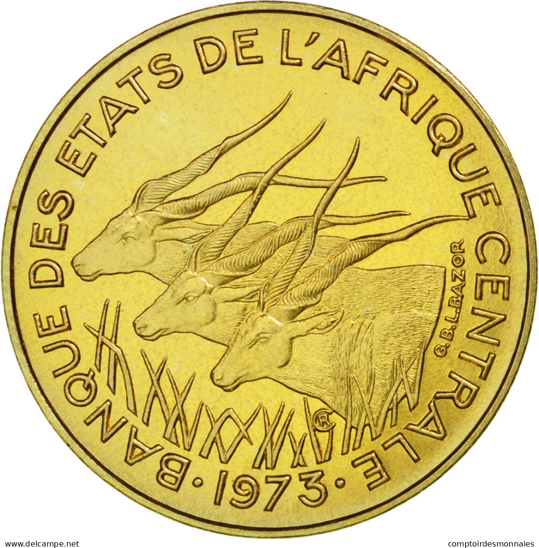 Monnaie, États De L'Afrique Centrale, 5 Francs, 1973, Paris, ESSAI, FDC - Cameroun