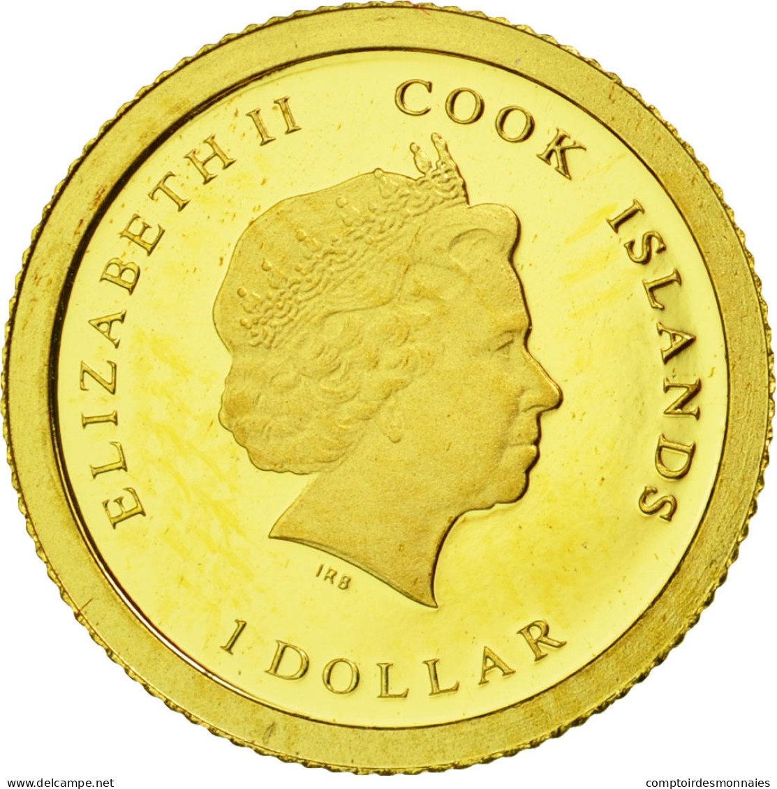 Monnaie, Îles Cook, Dollar, 2013, FDC, Or - Isole Cook