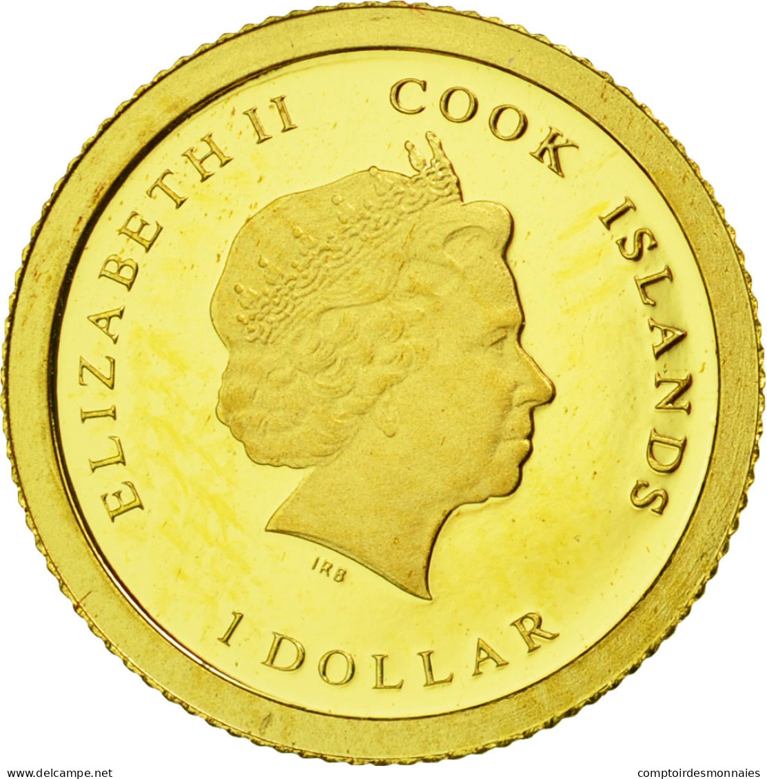 Monnaie, Îles Cook, Dollar, 2013, FDC, Or - Cook