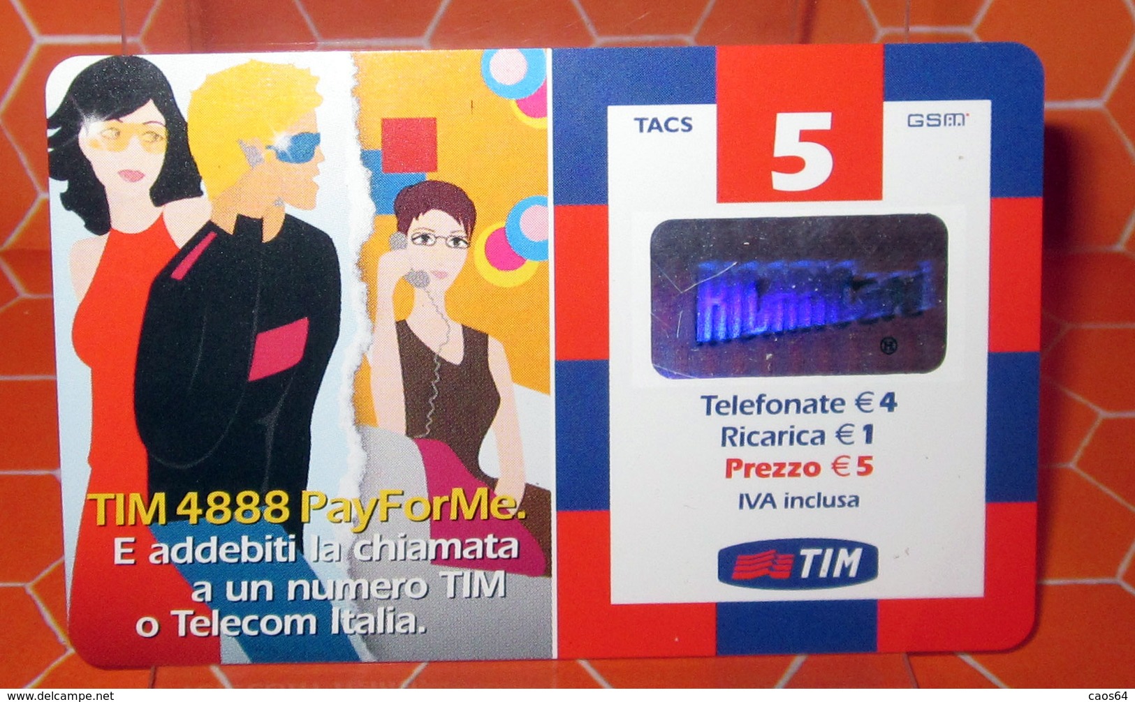 TIM € 5 TIM   SCHEDA  TELEFONICA PREPAGATA  USED - [2] Sim Cards, Prepaid & Refills