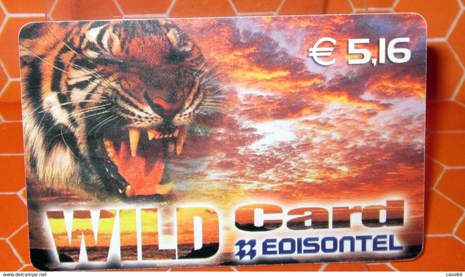 WILD CARD EDISONTEL  € 5.16 - [2] Sim Cards, Prepaid & Refills