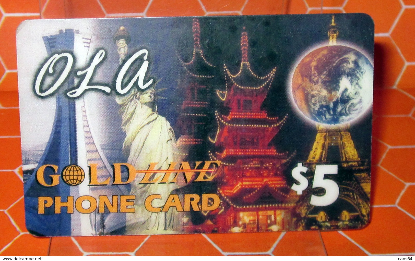 GOLD LINE PHONE CARD 5 - Canada