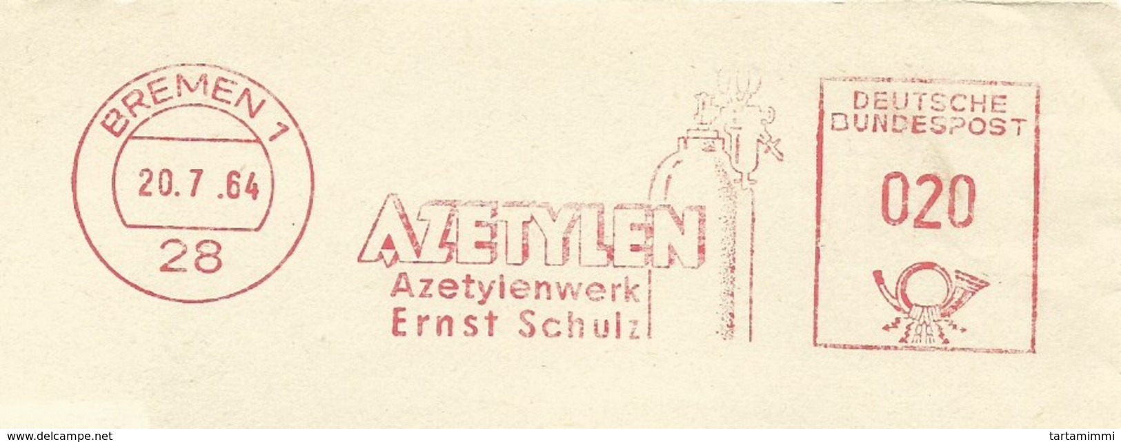 EMA AFS METER STAMP FREISTEMPEL - GERMANY Acetylene Hydrocarbon Azetylen Chimic Chemistry - Chemistry