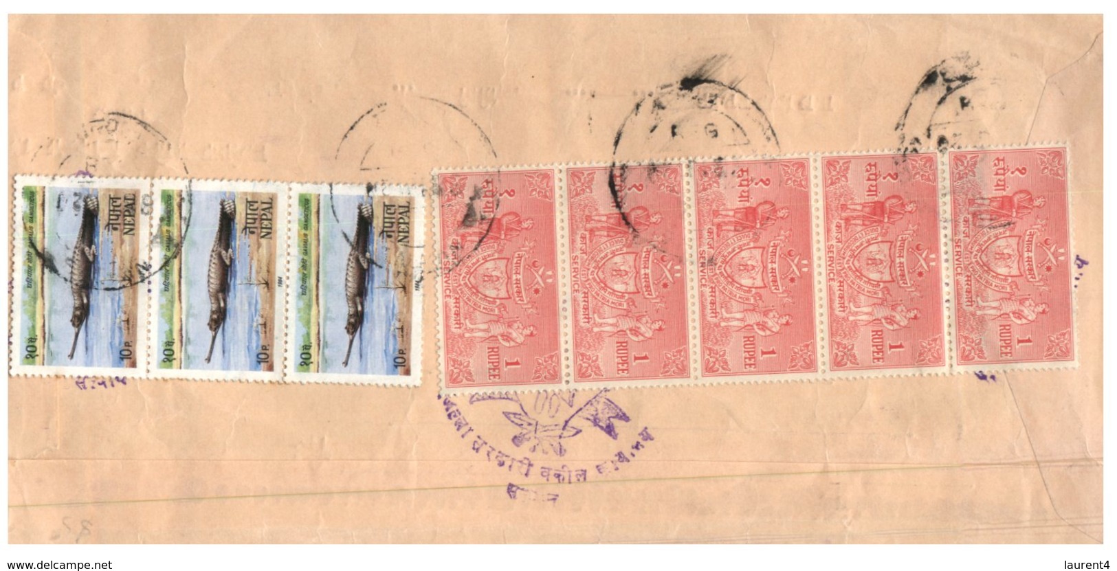 (642) (official) Letter From Nepal  - Lettre Du Népal - 1983 - Népal