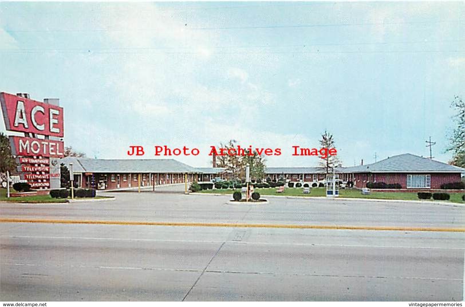 259395-Indiana, Indianapolis, Ace Motel, US Highway 40, Van Buren By Dexter Press No 67247-B - Indianapolis
