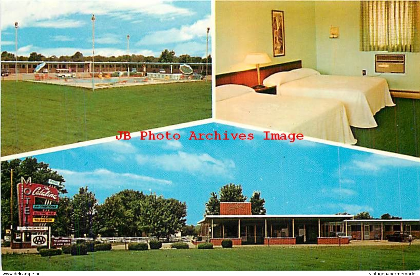 259399-Indiana, Indianapolis, Catalina Motel, US Highway 40, Duke Crawford By Dexter Press No 14084-C - Indianapolis