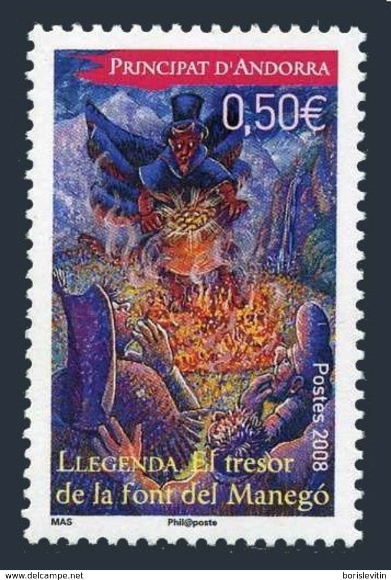 Andorra Fr 636,MNH. Legend Of The Treasure Of The Fountain Of Manego,2008. - Unused Stamps
