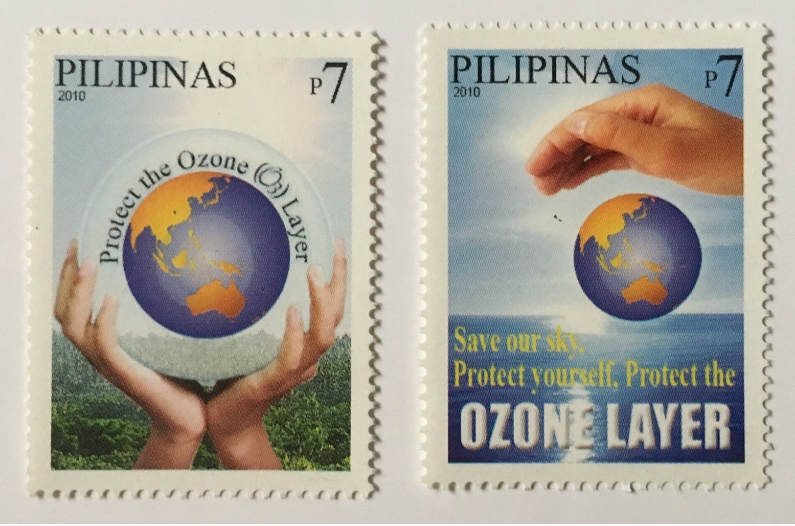 MNH Philippines 2010 - Protect The Ozone Layer 2V - Protection De L'environnement & Climat