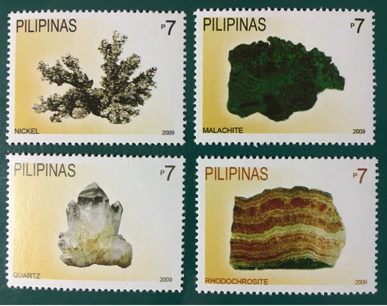 MNH Philippines 2009 - Minerals 4V - Minéraux