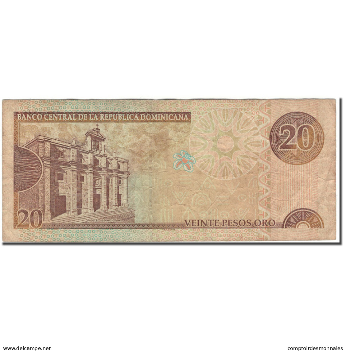Billet, Dominican Republic, 20 Pesos Oro, 2002, KM:169b, B+ - Repubblica Dominicana