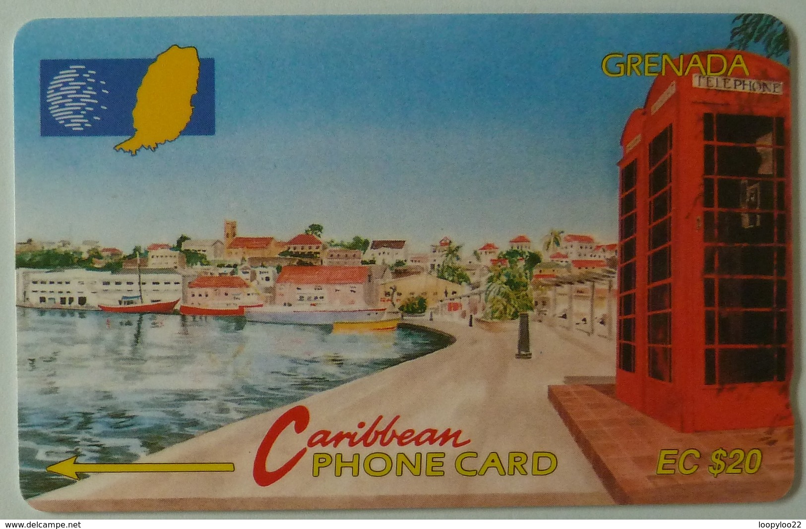 GRENADA - GRE-5B - GPT - 5CGRB - $20 - Carenage St Georges - Used - Grenada