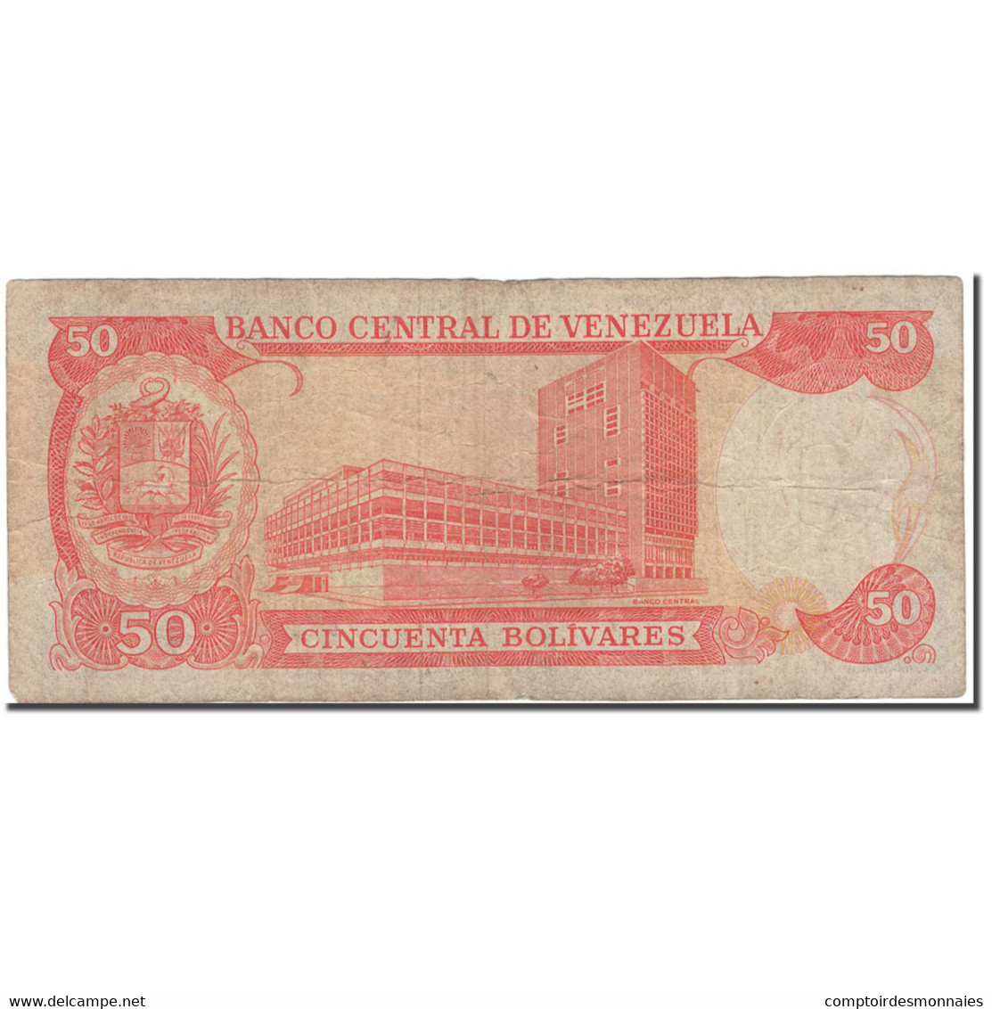 Billet, Venezuela, 50 Bolivares, 1992-12-08, KM:65d, B+ - Venezuela