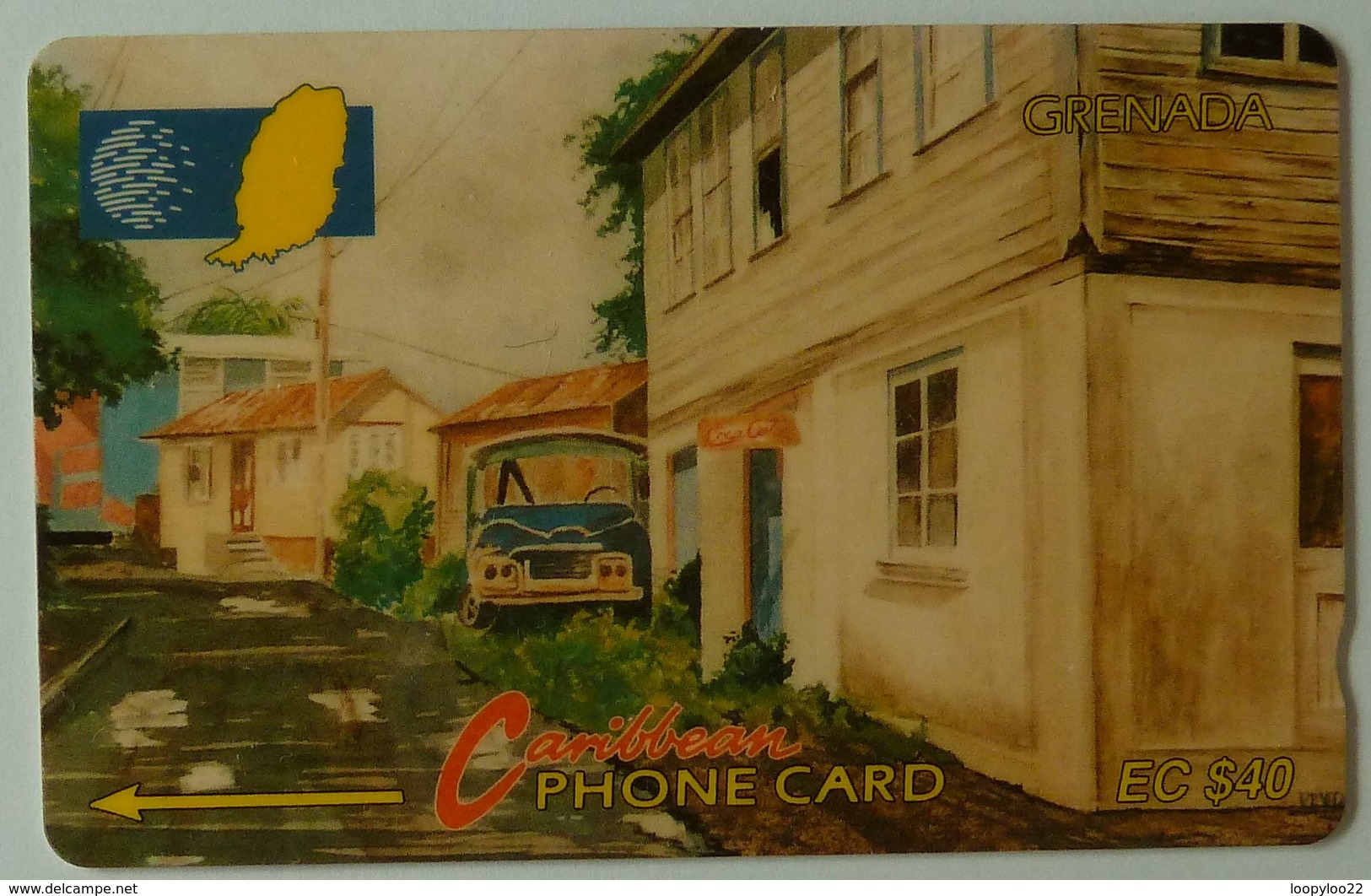 GRENADA - GRE-6C - GPT - 6CGRC- $40 - Street Scene Gouvyave - Used - Grenade