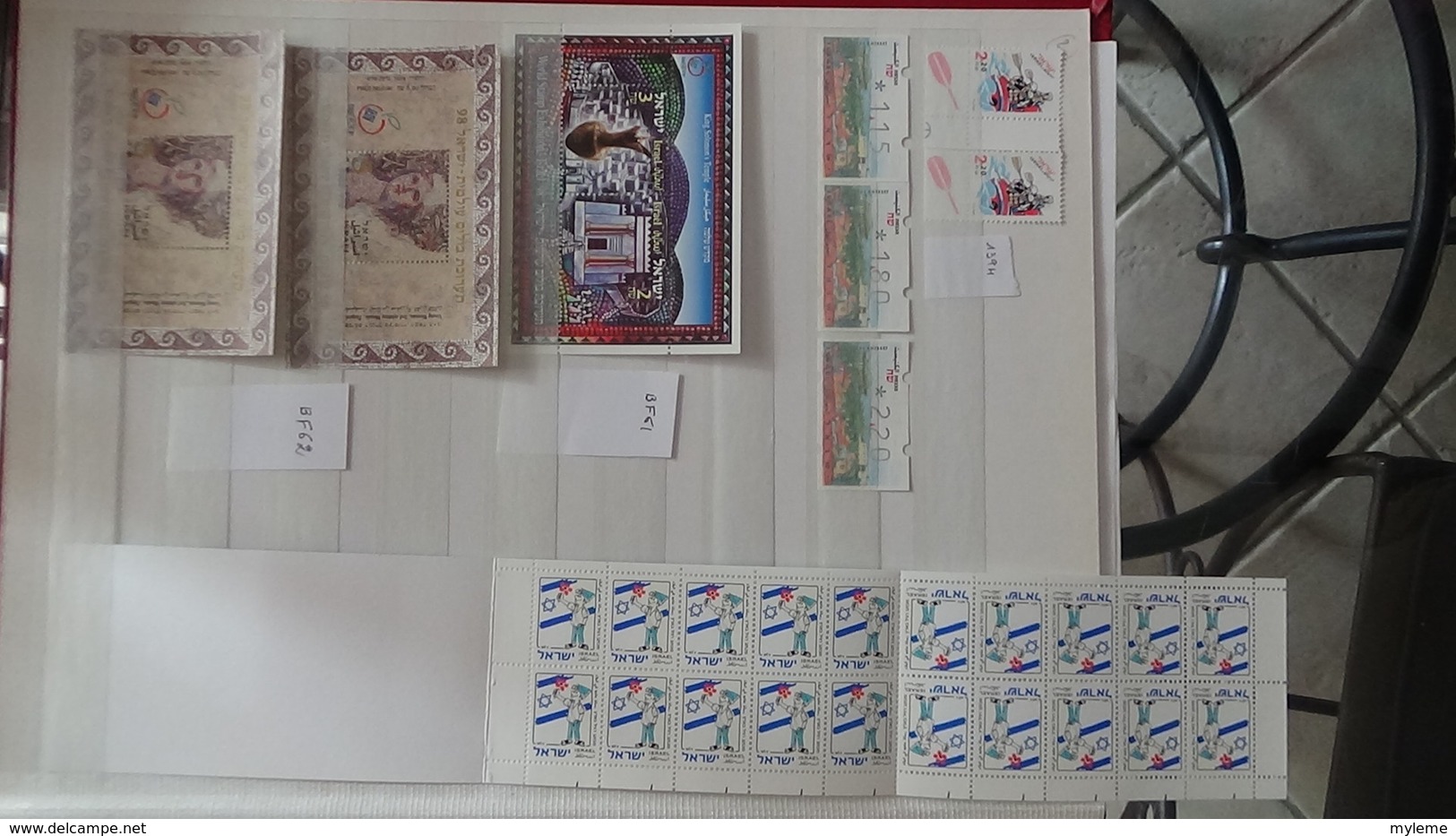 Collection De Timbres, Blocs, Carnets Et Bandes Tous ** D'Israël. Faciale Et Côté Sympas !!! - Collections (en Albums)