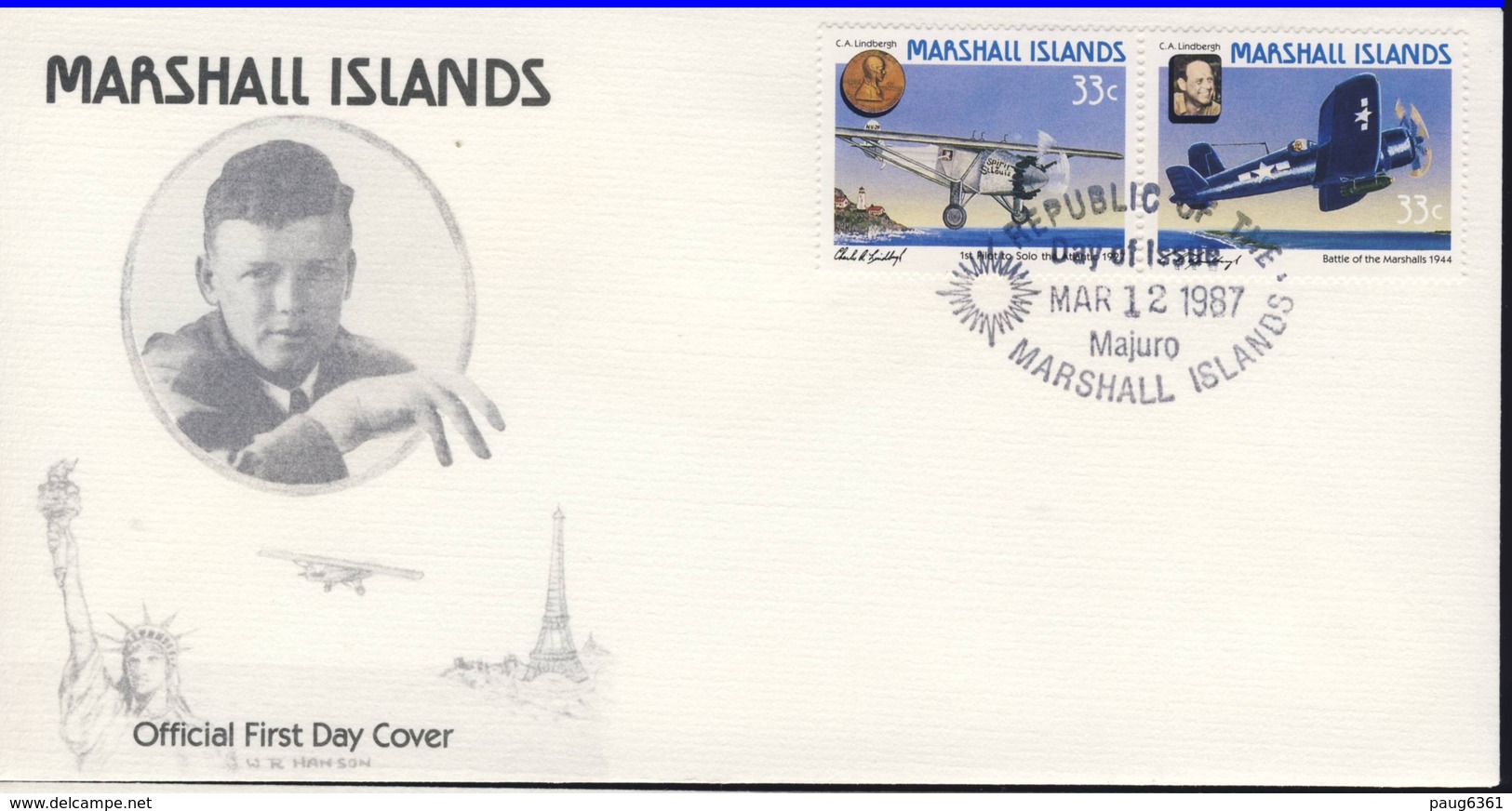 MARSHALL 1987 FDC ESPACE YVERT N°140/45 - Oceania