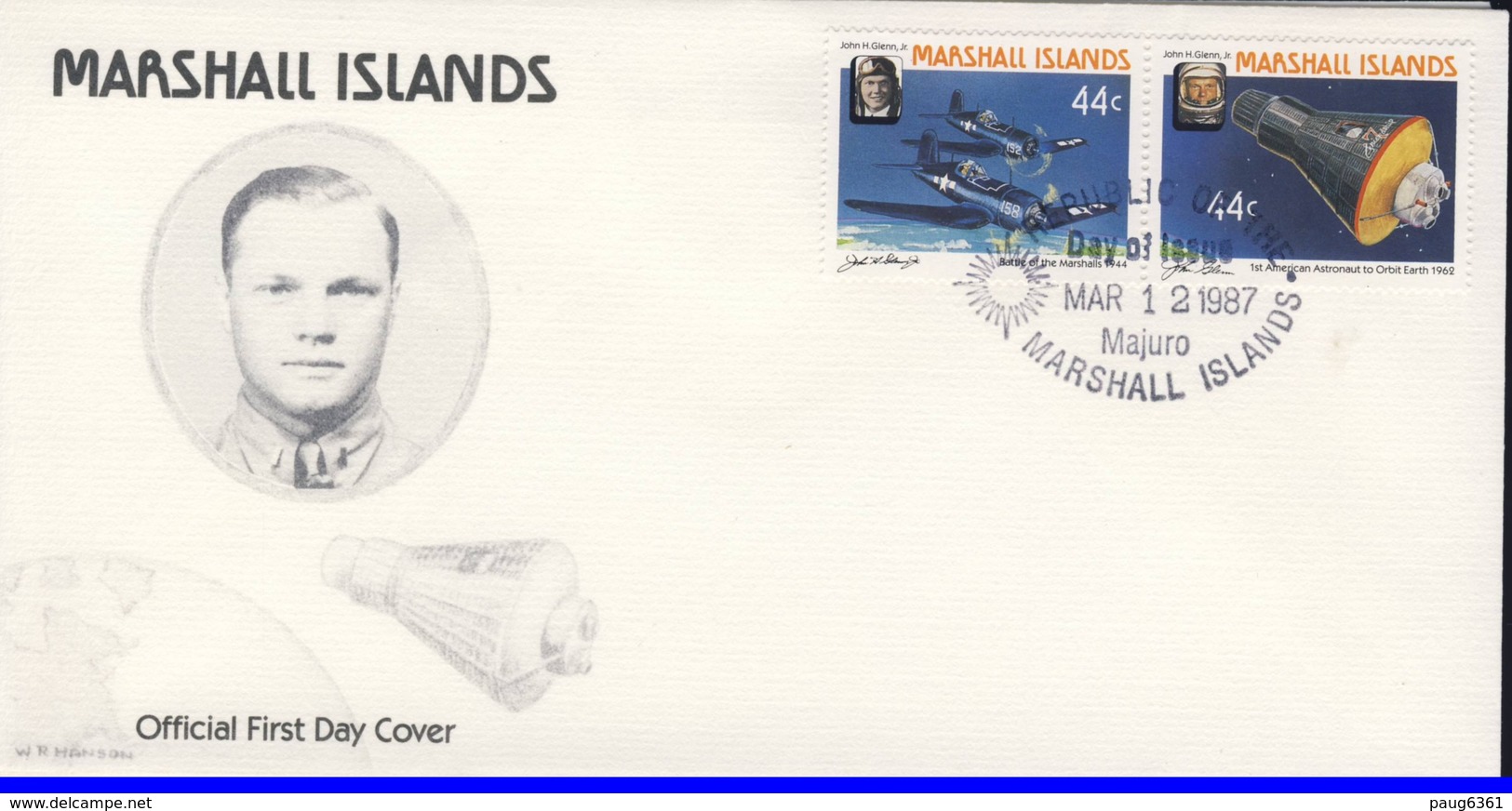 MARSHALL 1987 FDC ESPACE YVERT N°140/45 - Oceania