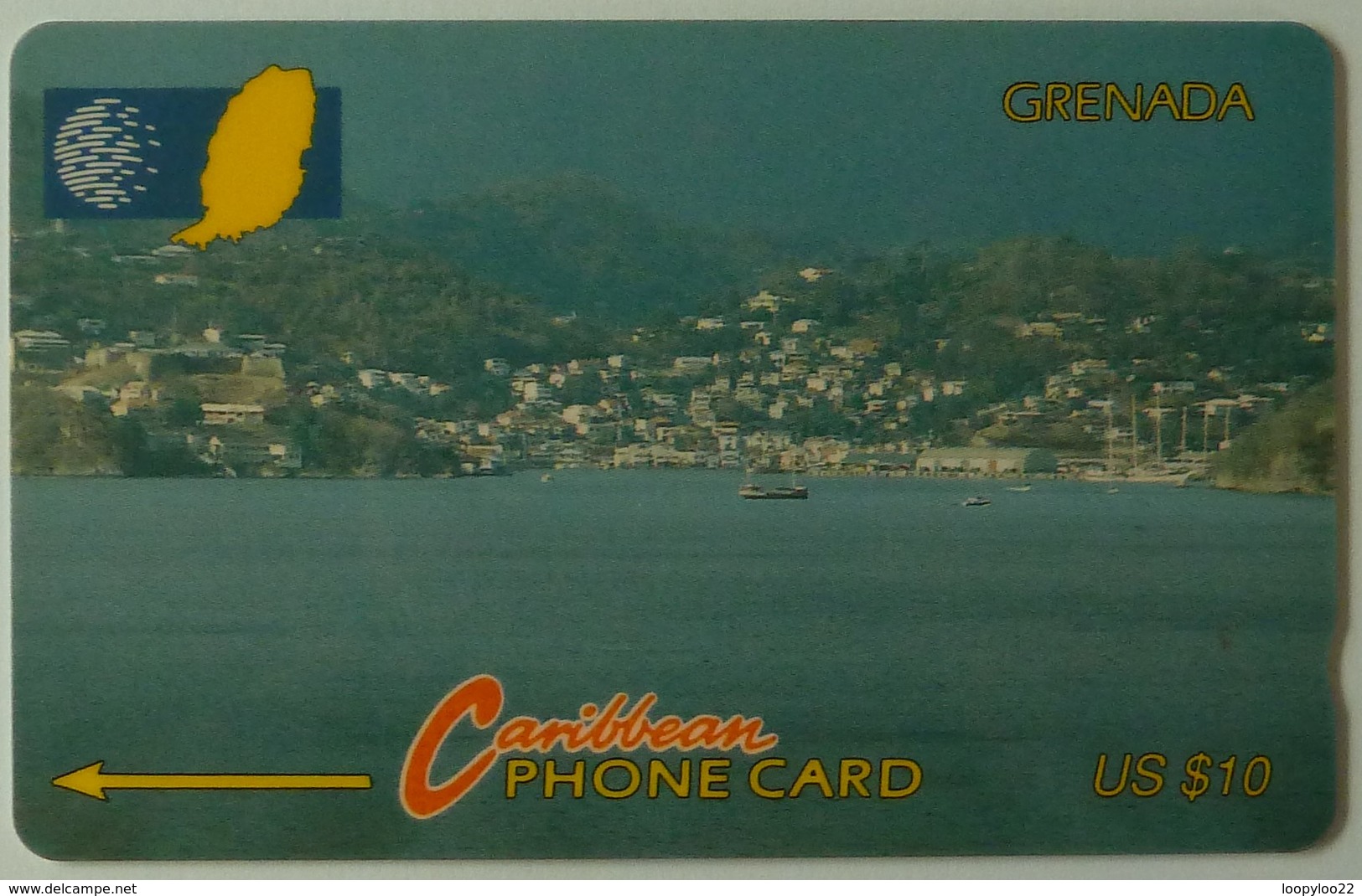 GRENADA - GRE-7A - GPT - 7CGRA - $10 - Port St Georges - Used - Grenada