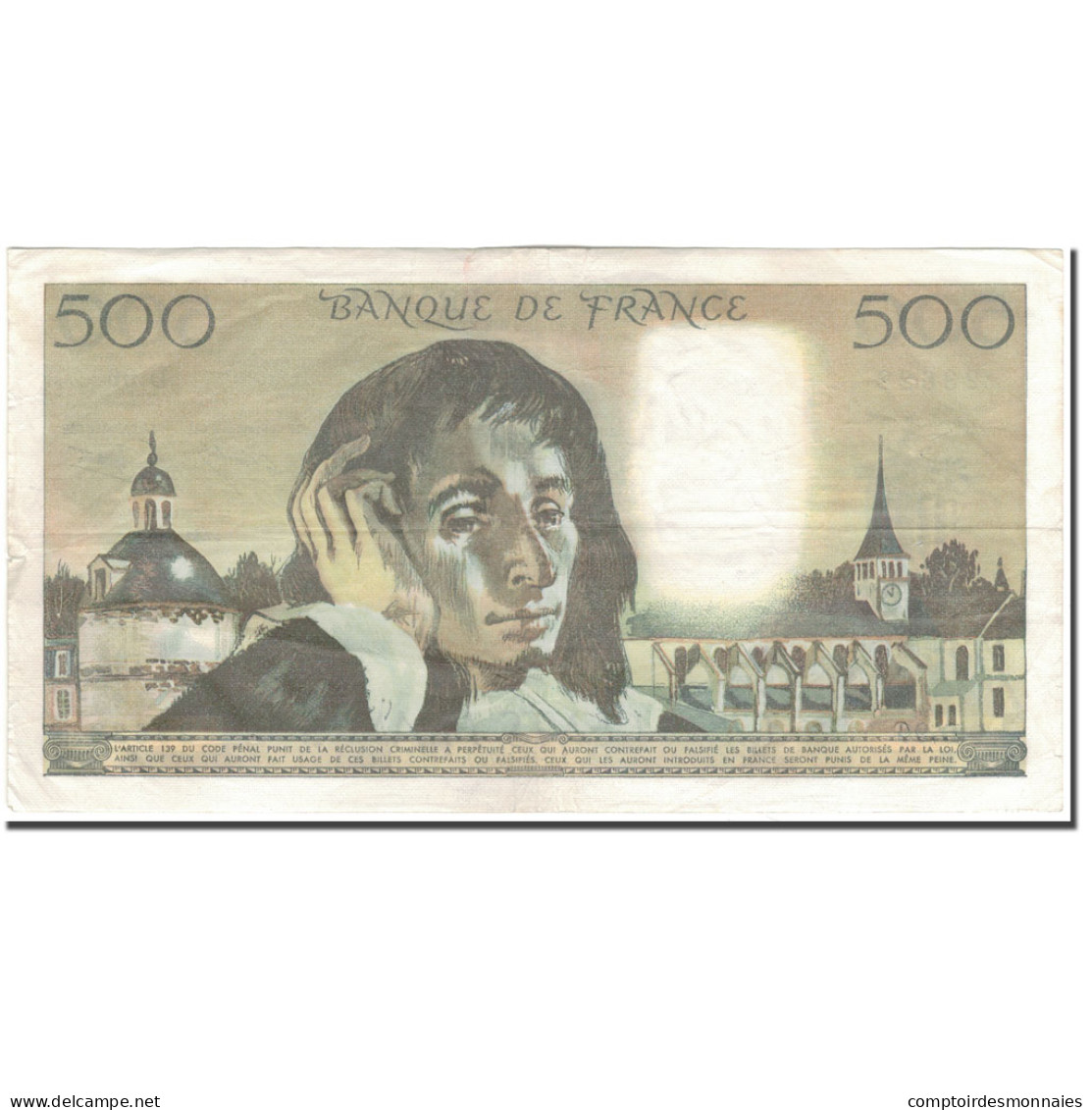 France, 500 Francs, 500 F 1968-1993 ''Pascal'', 1978-10-05, TTB, Fayette:71.18 - 500 F 1968-1993 ''Pascal''