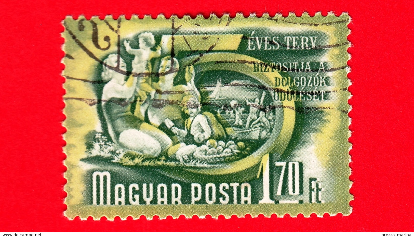 UNGHERIA - Usato - 1951 - Piano Quinquennale - Vacanze - 1.70 - Usati