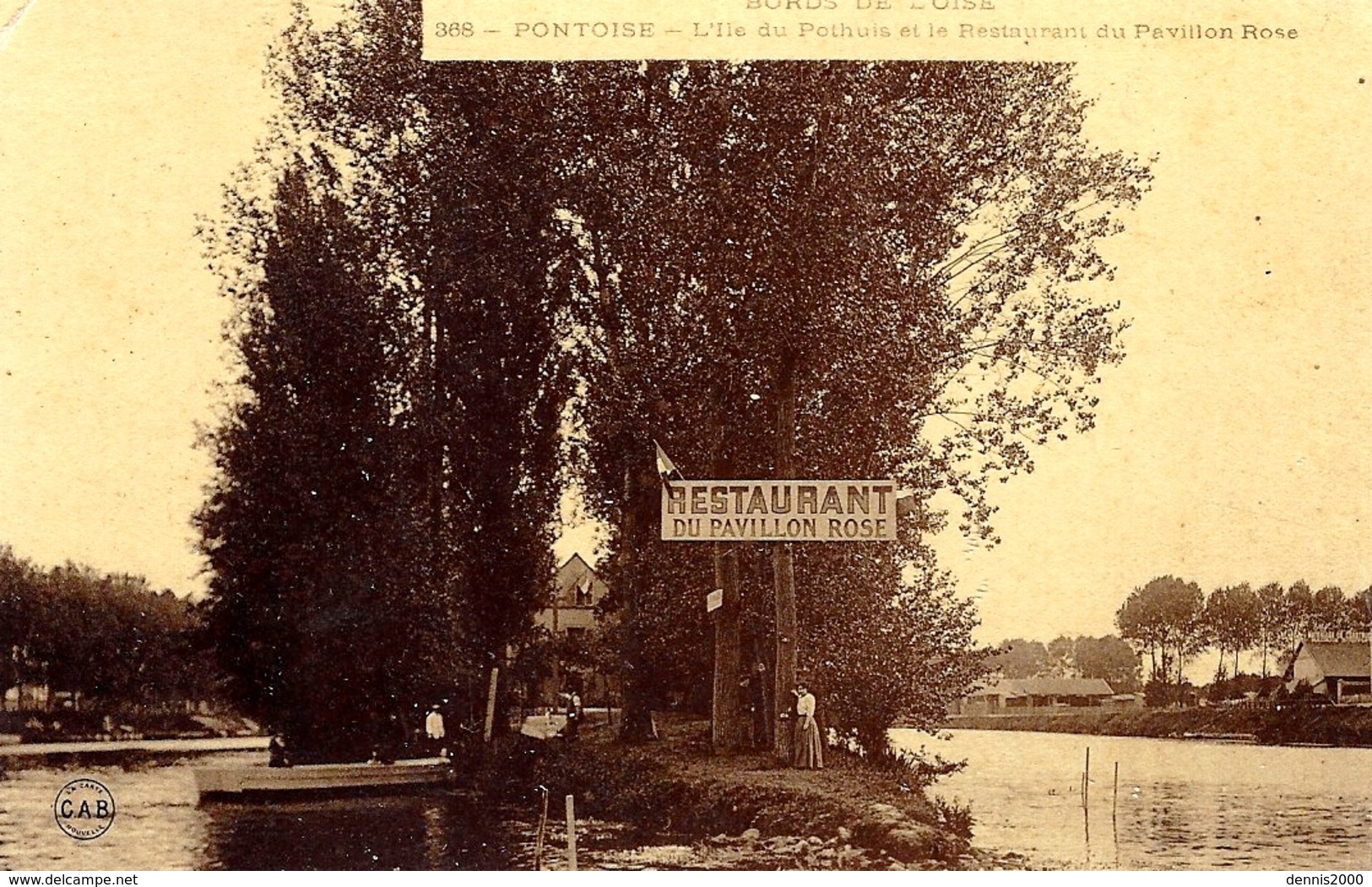 Bords De L'Oise - PONTOISE -l'Île Du Pothuis Et Le Restaurant Du Pavillon Rose - Compiegne