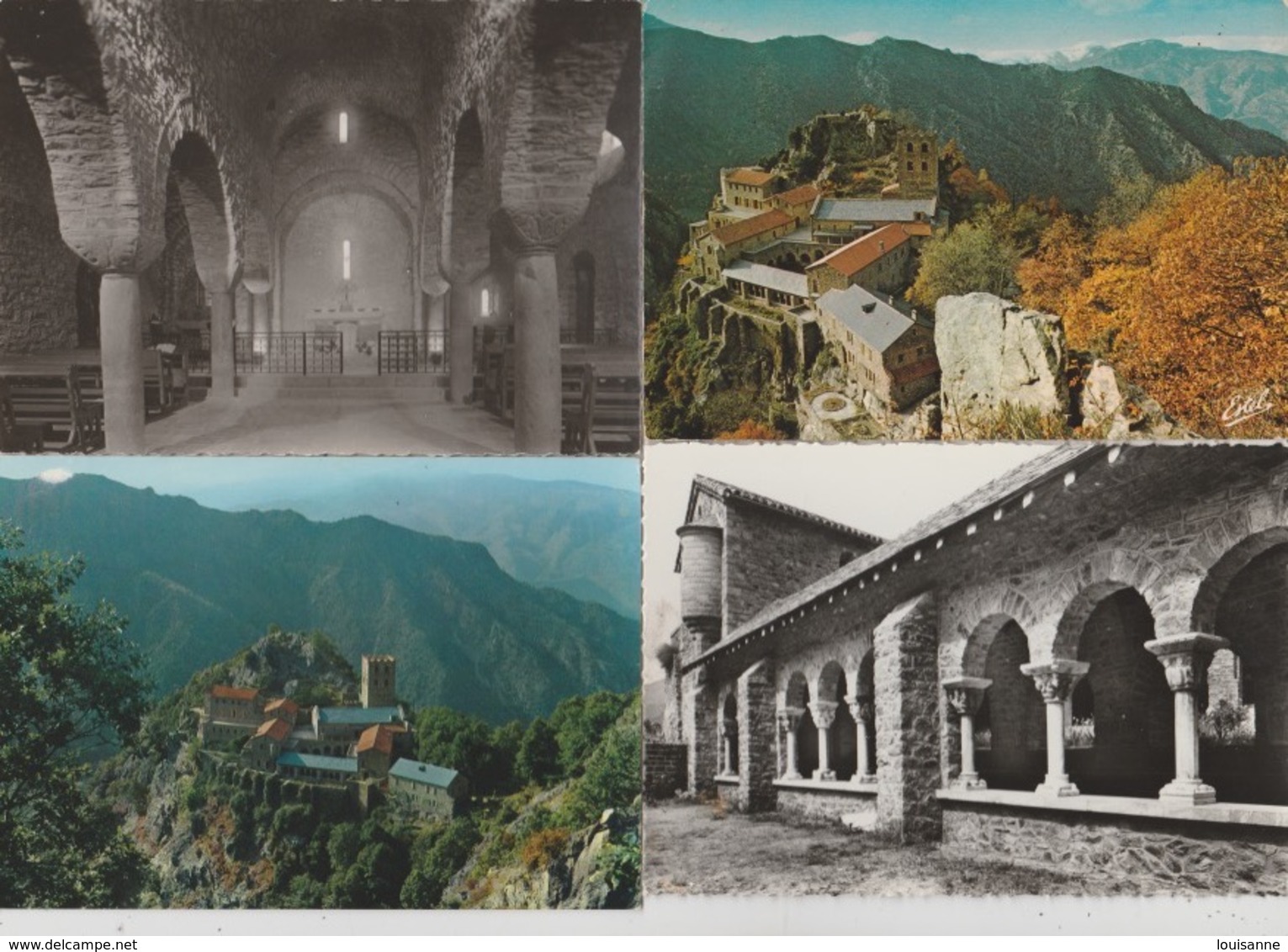 18/10/236  -    LOT  DE  7  CPM.  DE  L'ABBAYE  D ST.  MARTIN  DU  CANIGOU  ( 66 ) - 5 - 99 Cartes