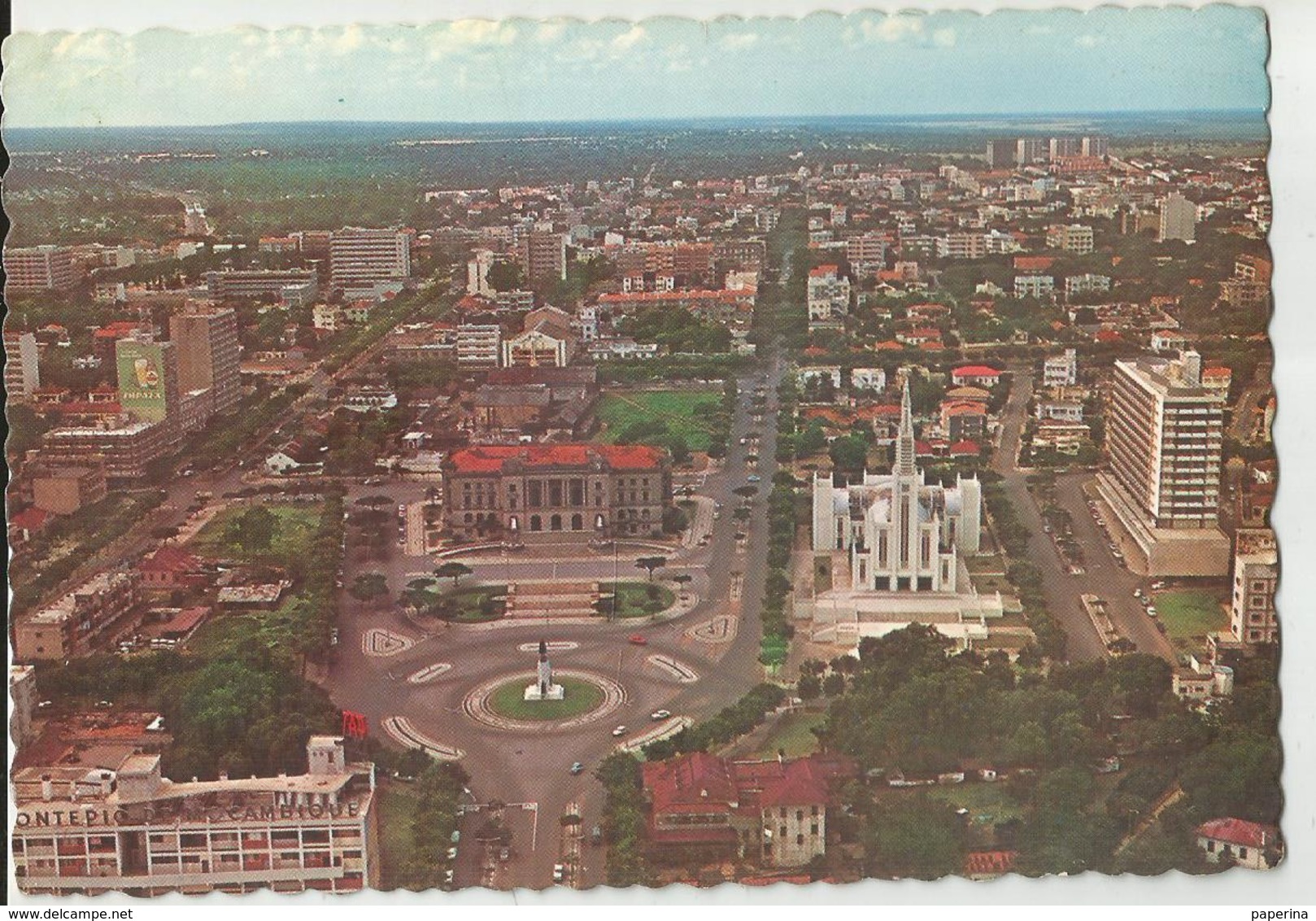 LOURENCO MARQUES VISTA AEREA DA MOUZINHO  DE ALBURQUERQUER'S SQUARE E PANORAMA DE CIDADE  (132) - Mozambique