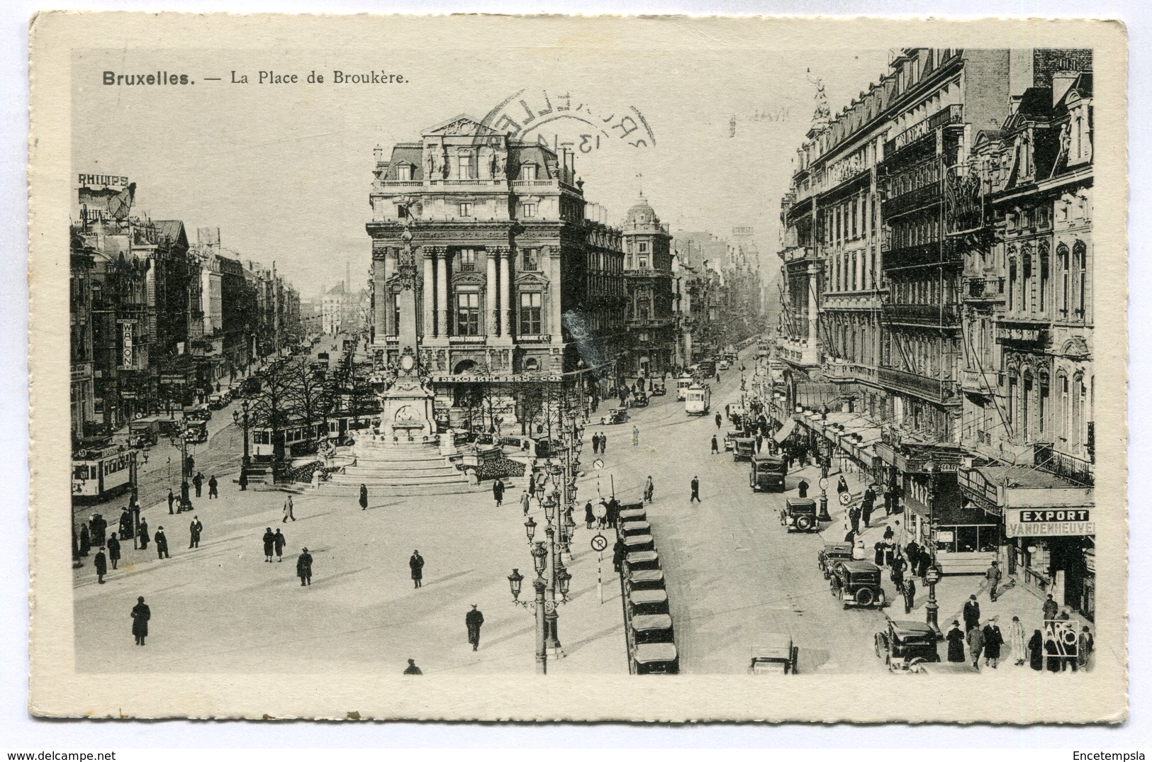 CPA - Carte Postale - Belgique - Bruxelles - Place De Brouckère - 1939 (SV5928) - Marktpleinen, Pleinen