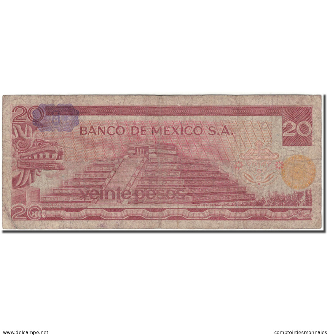 Billet, Mexique, 20 Pesos, 1976-07-08, KM:64c, B - Messico