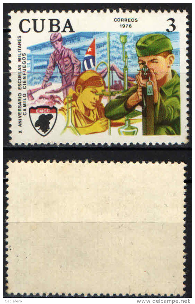 CUBA - 1976 - Camilo Cienfuegos Military Schools, 10th Anniv. - MNH - Unused Stamps