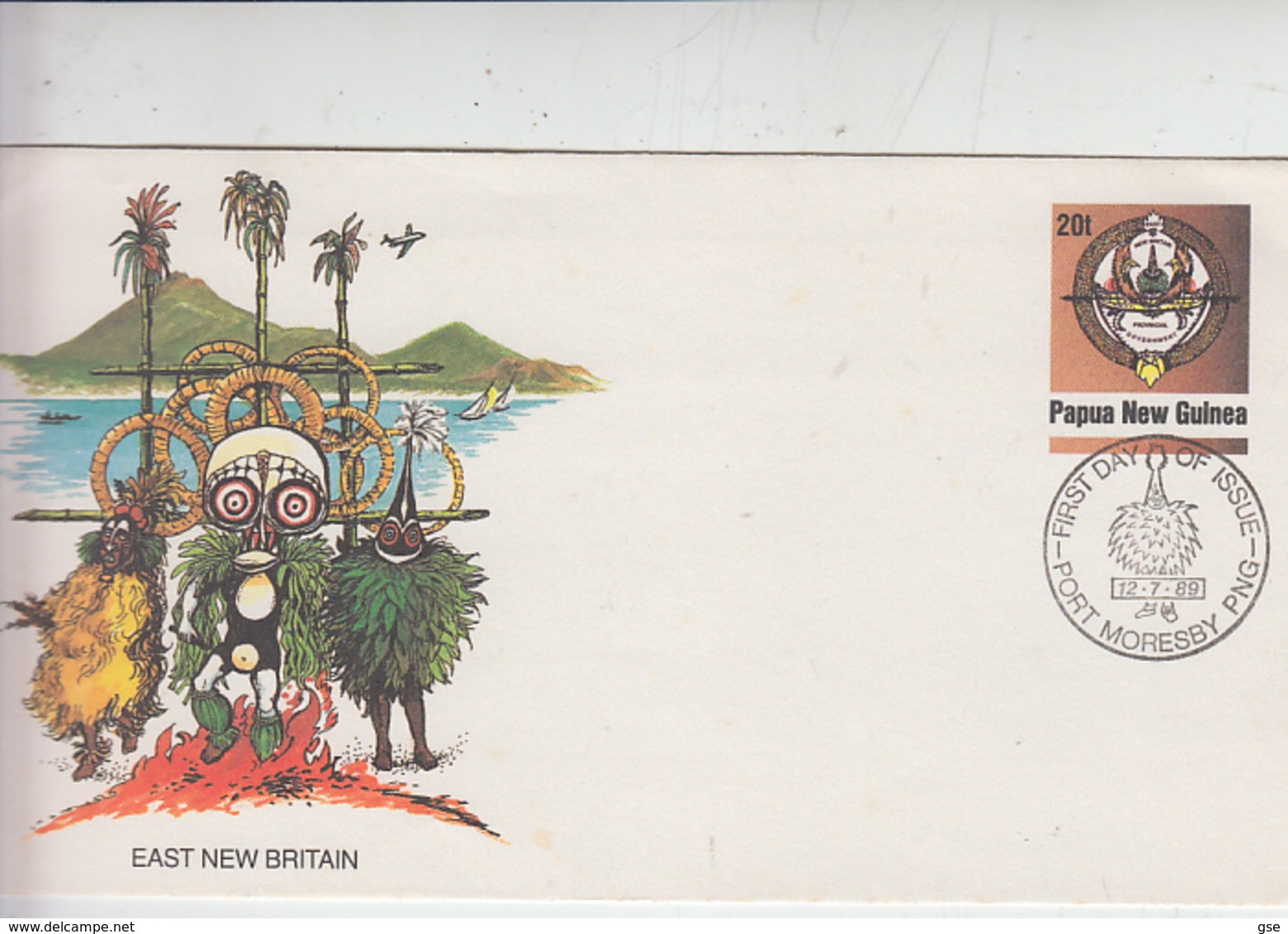 PAPUA NUOVA GUINEA  1989 -  FDC - Maschere - Papua Nuova Guinea