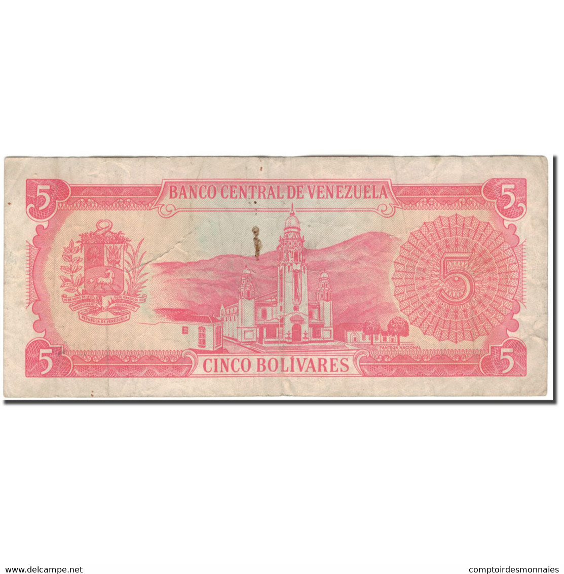 Billet, Venezuela, 5 Bolivares, 1989-09-21, KM:70b, TB - Venezuela