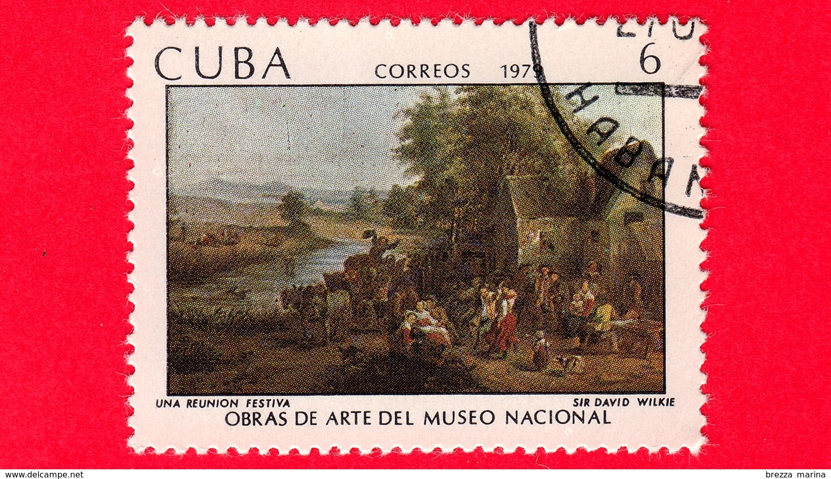 CUBA - Usato - 1979 - Opere D'arte Del Museo Nazionale - David Wilkie - Riunione Festiva - 6 - Usati