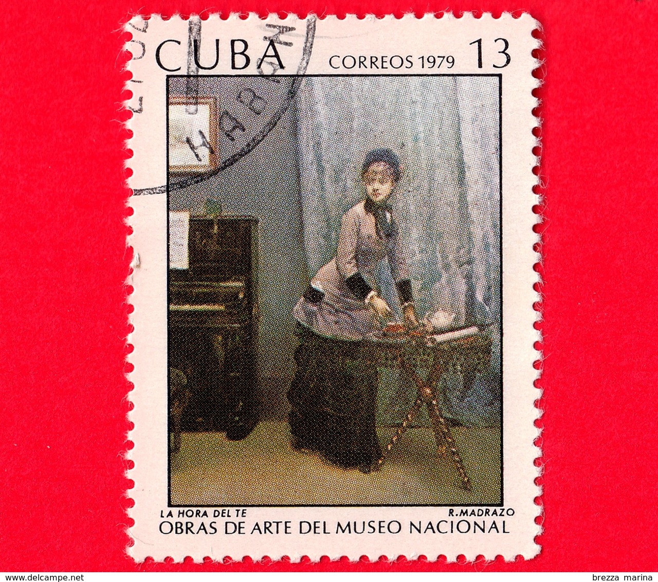 CUBA - Usato - 1979 - Opere D'arte Del Museo Nazionale - L'ora Del The Dipinto Di R. Madrazo - Teatime - 13 - Usati