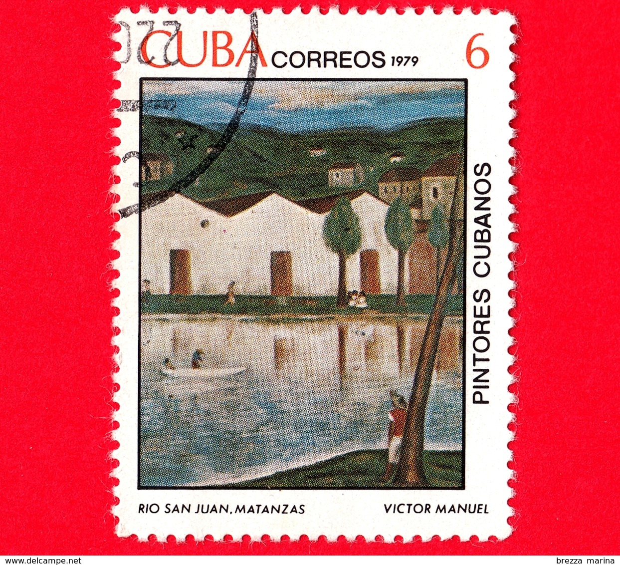 CUBA - Usato - 1979 - Dipinti Di Victor Emmanuel Garcia - Fiume San Juan - Matanzas - 6 - Usati