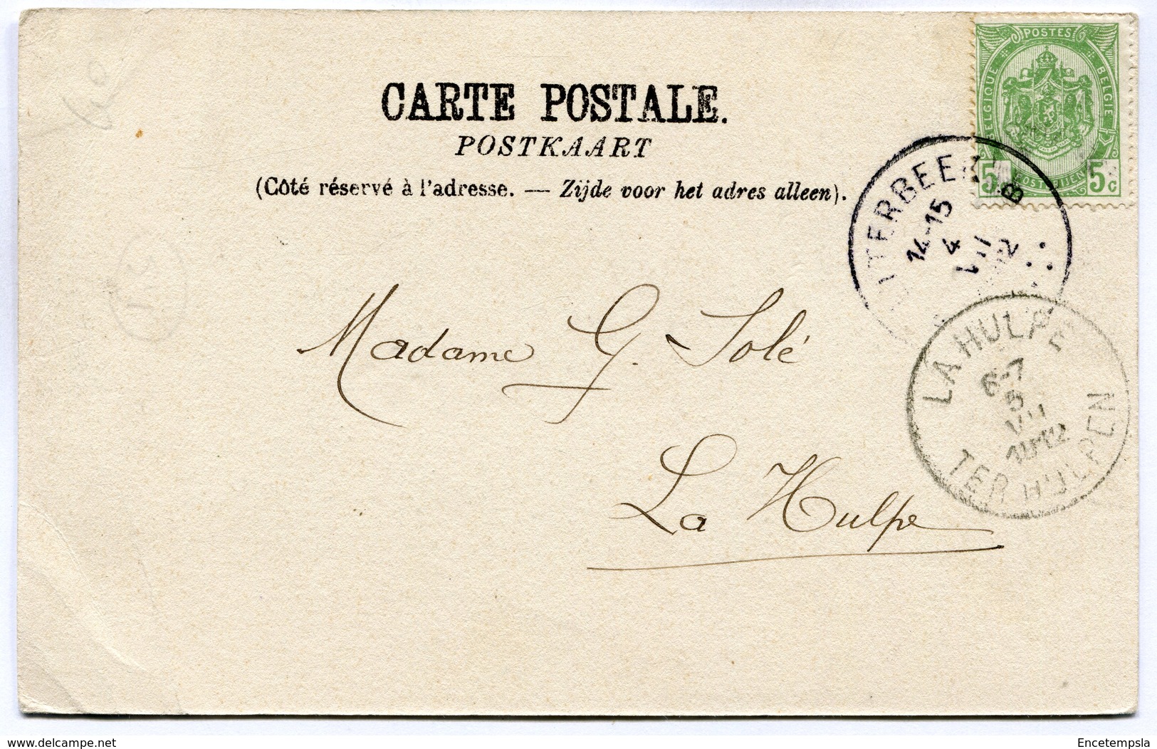 CPA - Carte Postale - Belgique - Bruxelles - Le Square Ambiorix - 1912 (SV5937) - Places, Squares
