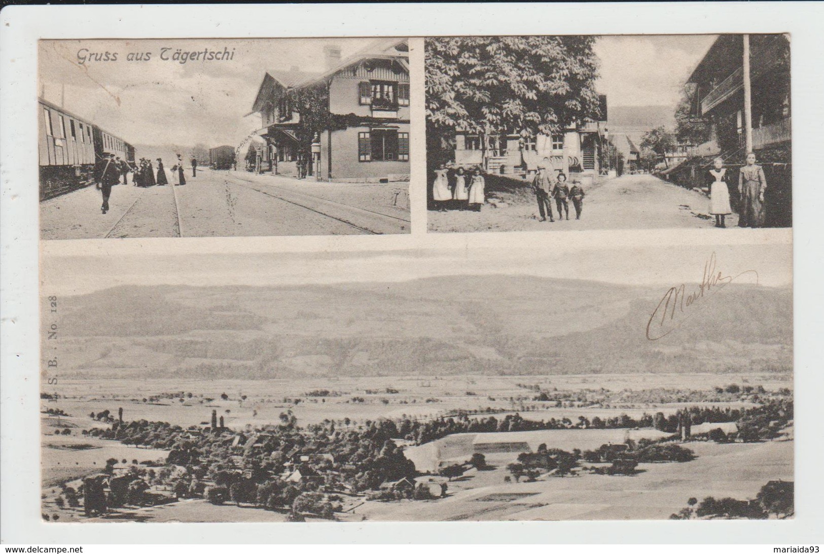 TAGERTSCHI - SUISSE - GRUSS AUS - CARTE MULTIVUES - GARE - TRAIN - Autres & Non Classés