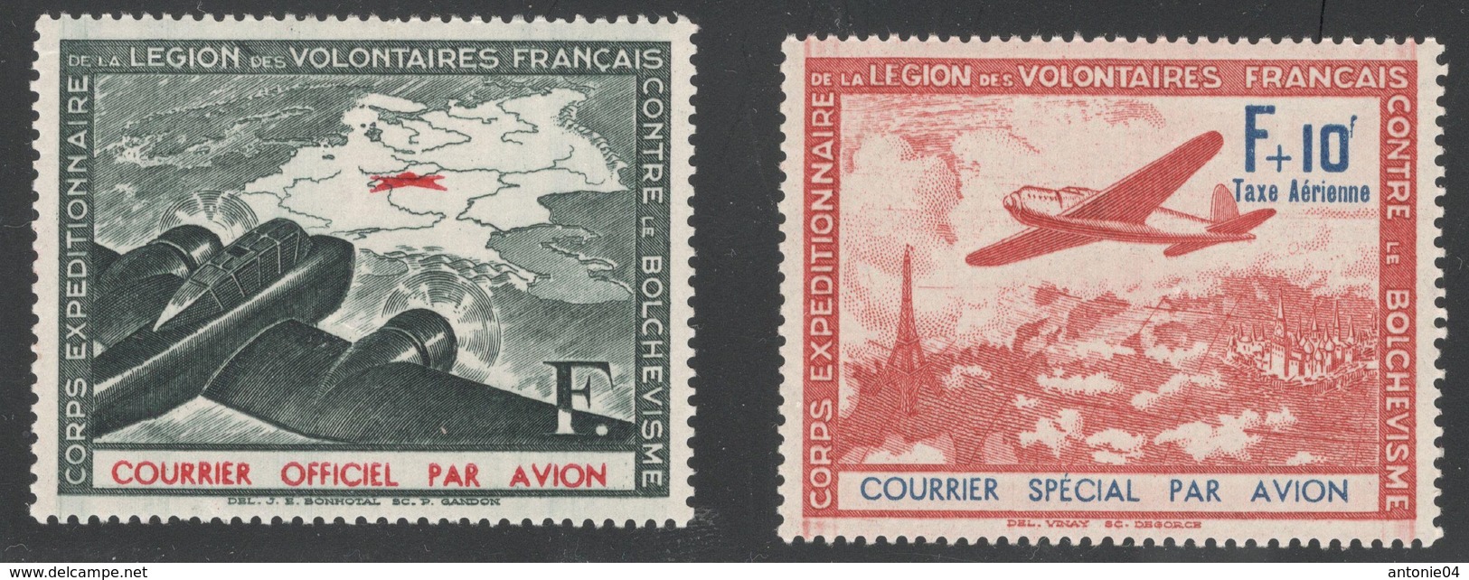 France Yvert LVF 2/3 TB Sans Charnière Cote EUR 45  (numéro Du Lot 445 AK) - War Stamps