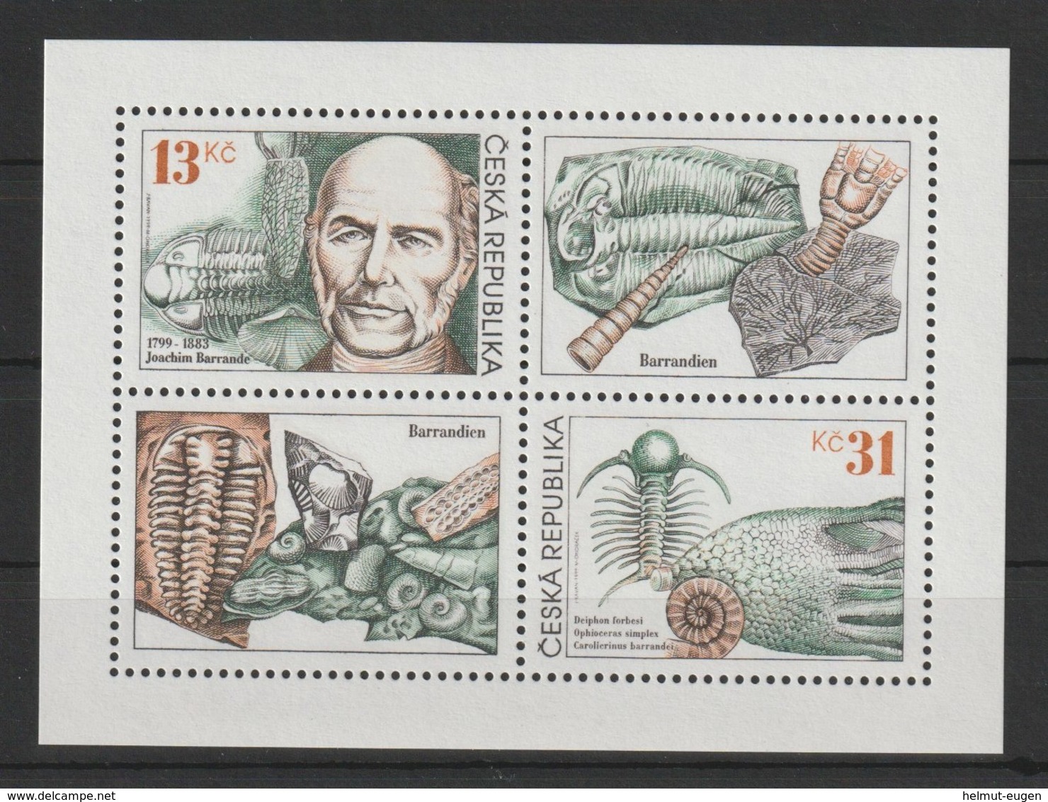 MiNr. 221 - 222 Tschechische Republik / 1999, 23. Juni. 200. Geburtstag Von Joachim Barrande. - Ungebraucht