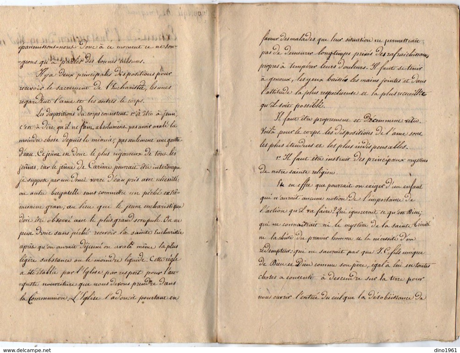 VP13.112 - Religion - 1827 - Petit Manuscrit X 3 De Mr Hippolyte De LONGUEIL - Manuscrits