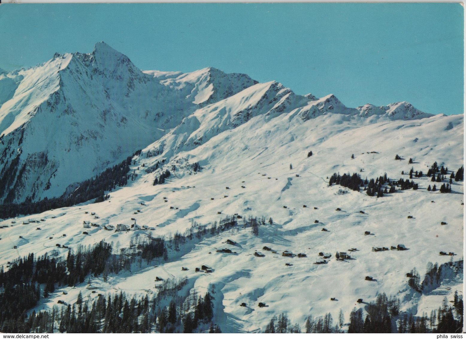 Tenna Mit Dem Oberhorn Und Dem Skigebiet - Photo: Geiger - Tenna