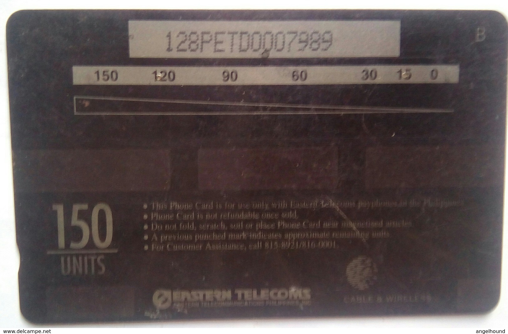128PETD Eastern Telecons  Amdel  150 Units - Philippines