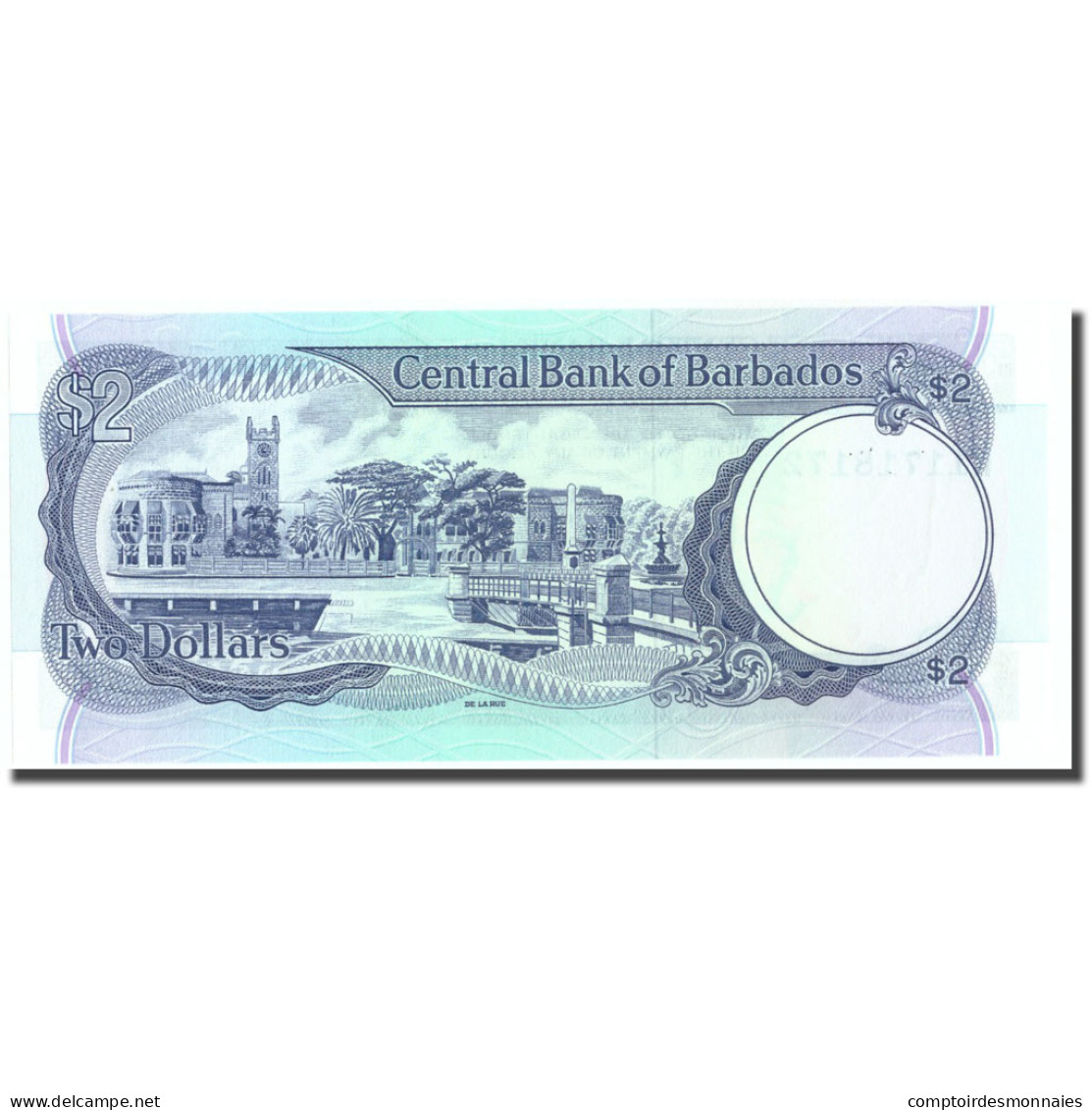 Billet, Barbados, 2 Dollars, Undated (1986), KM:36, NEUF - Barbades