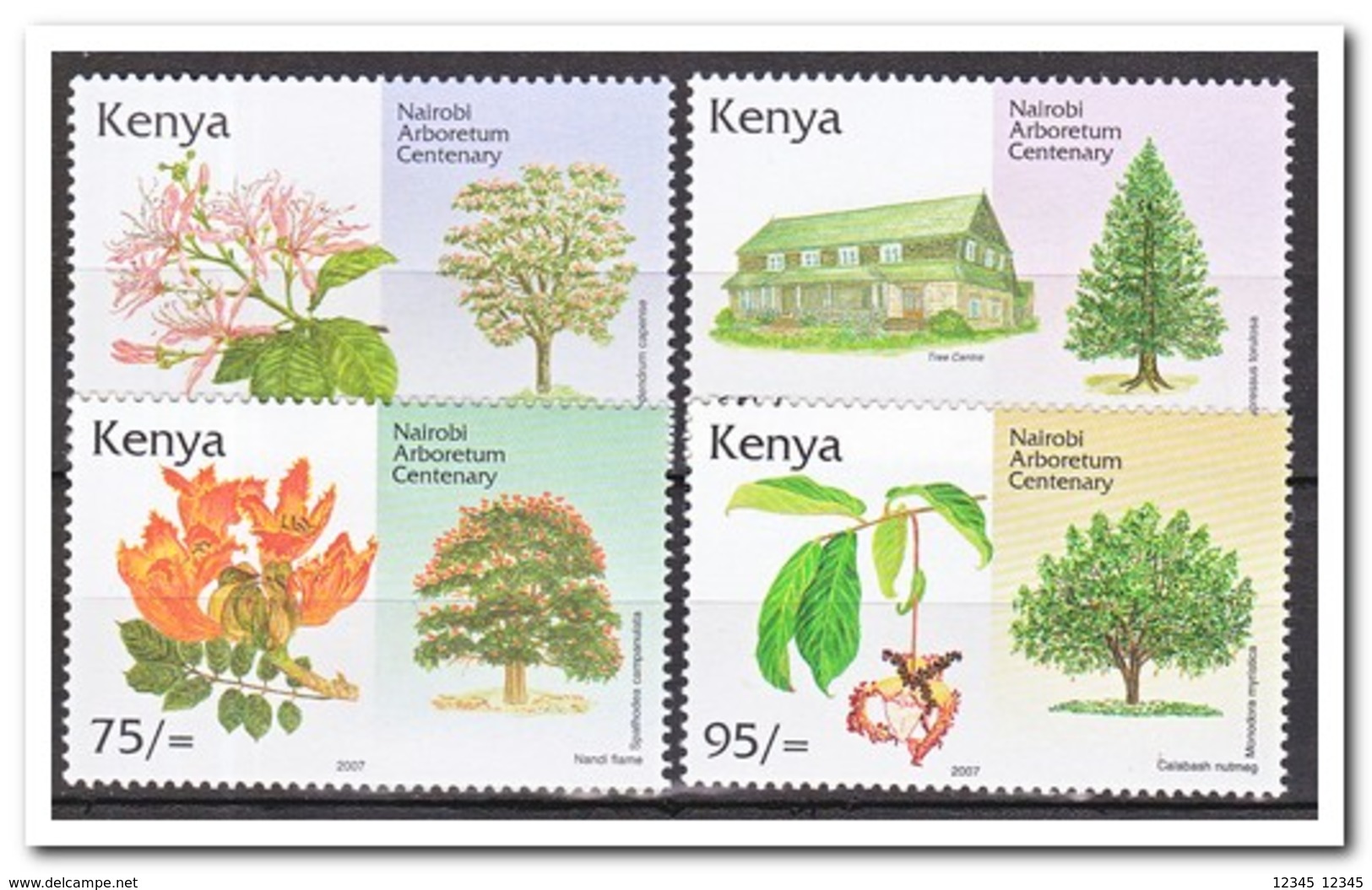 Kenia 2007, Postfris MNH, Trees - Kenia (1963-...)