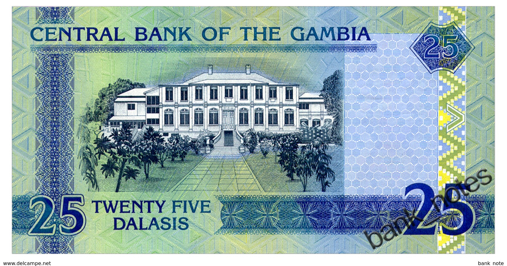GAMBIA 25 DALASIS ND(2013) Pick 27c Unc - Gambia
