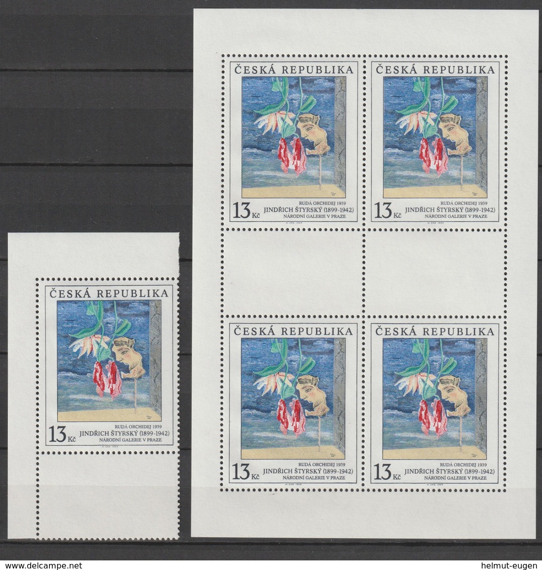 MiNr. 236 - 238 Tschechische Republik / 1999, 10. Nov. Gemälde Aus Der Nationalgalerie, Prag. - Unused Stamps