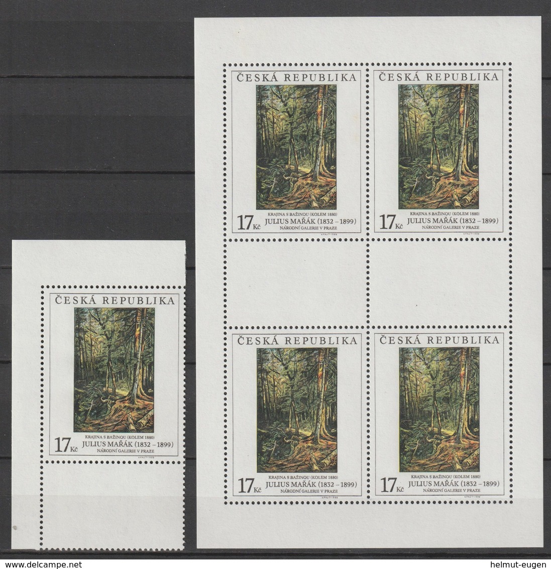 MiNr. 236 - 238 Tschechische Republik / 1999, 10. Nov. Gemälde Aus Der Nationalgalerie, Prag. - Unused Stamps