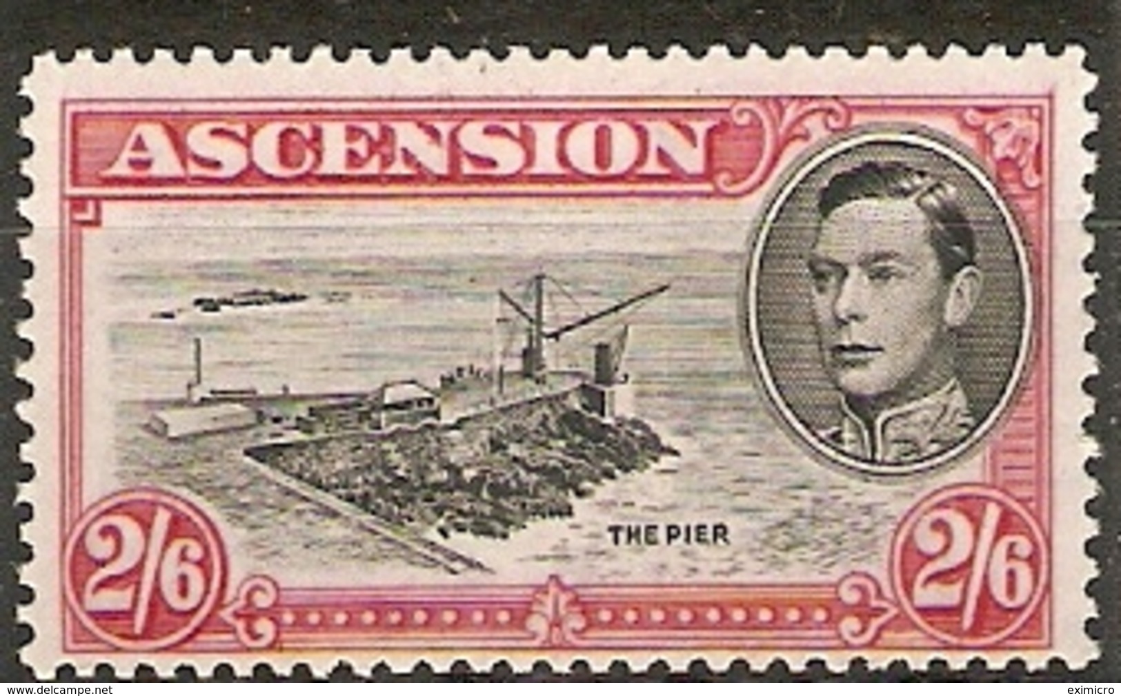 ASCENSION  1944 2s 6d PERF 13 SG 45c UNMOUNTED MINT Cat £35 - Ascension