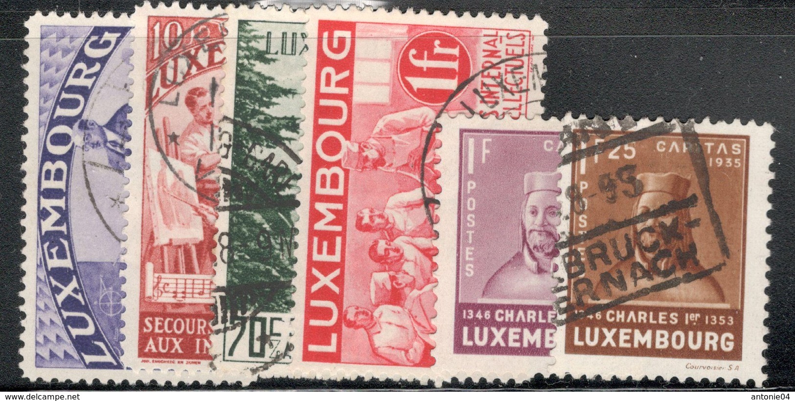 Luxemburg Yvert/Prifix 259/60 265/66 279/80 Oblit. TB Sans Défaut Cote EUR 120 (numéro Du Lot 348 IL) - Neufs